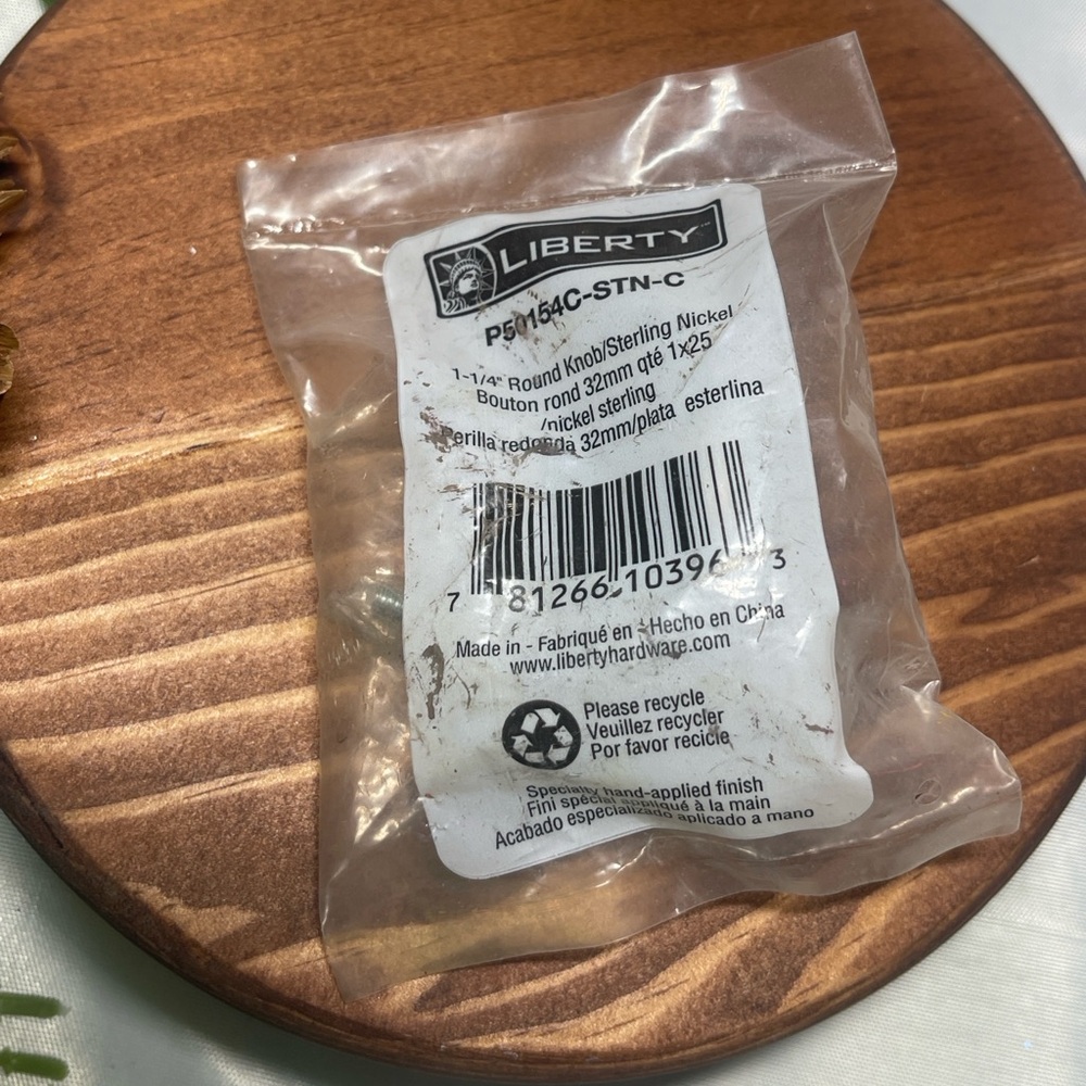 Liberty Sterling Nickel Round Knob
